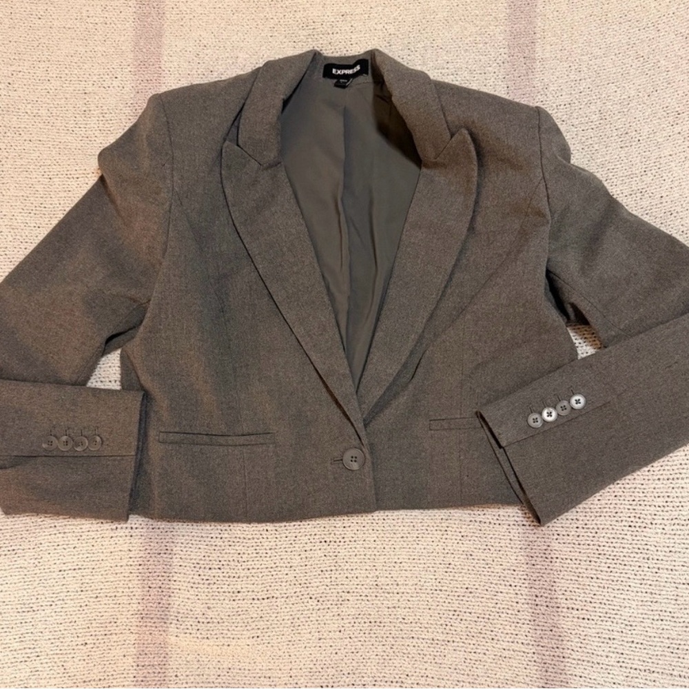 Express Women's Charcoal Blazer